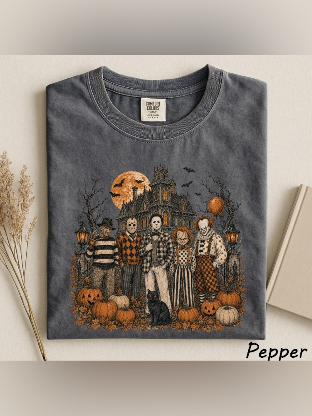 Halloween Horror Crew Tee, The Boys Are Black In Town Tee, Horror Characters Tee